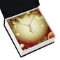 Christmas Background 100 - 18K Yellow Gold Finish Alluring Beauty Necklace