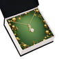 Christmas Background 042 - 18K Yellow Gold Finish Alluring Beauty Necklace
