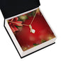 Christmas Background 095 - 18K Yellow Gold Finish Alluring Beauty Necklace