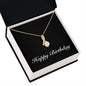 Happy Birthday v2 - 18K Yellow Gold Finish Alluring Beauty Necklace