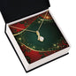 Christmas Background 071 - 18K Yellow Gold Finish Alluring Beauty Necklace