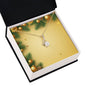 Christmas Background 009 - 18K Yellow Gold Finish Alluring Beauty Necklace