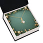 Christmas Background 044 - 18K Yellow Gold Finish Alluring Beauty Necklace