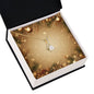 Christmas Background 007 - 18K Yellow Gold Finish Alluring Beauty Necklace