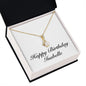 Happy Birthday Isabelle - 18K Yellow Gold Finish Alluring Beauty Necklace