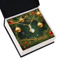 Christmas Background 116 - 18K Yellow Gold Finish Alluring Beauty Necklace