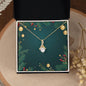 Christmas Background 045 - 18K Yellow Gold Finish Alluring Beauty Necklace