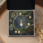 Christmas Background 102 - 18K Yellow Gold Finish Alluring Beauty Necklace