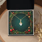 Christmas Background 069 - 18K Yellow Gold Finish Alluring Beauty Necklace