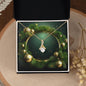 Christmas Background 101 - 18K Yellow Gold Finish Alluring Beauty Necklace