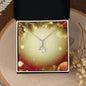 Christmas Background 100 - 18K Yellow Gold Finish Alluring Beauty Necklace