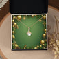 Christmas Background 042 - 18K Yellow Gold Finish Alluring Beauty Necklace
