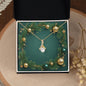 Christmas Background 035 - 18K Yellow Gold Finish Alluring Beauty Necklace