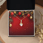 Christmas Background 064 - 18K Yellow Gold Finish Alluring Beauty Necklace