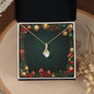 Christmas Background 066 - 18K Yellow Gold Finish Alluring Beauty Necklace