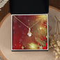 Christmas Background 098 - 18K Yellow Gold Finish Alluring Beauty Necklace