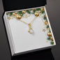 Christmas Background 012 - 18K Yellow Gold Finish Alluring Beauty Necklace