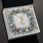 Christmas Background 081 - 18K Yellow Gold Finish Alluring Beauty Necklace