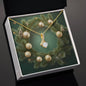 Christmas Background 104 - 18K Yellow Gold Finish Alluring Beauty Necklace