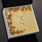Christmas Background 059 - 18K Yellow Gold Finish Alluring Beauty Necklace