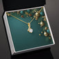 Christmas Background 003 - 18K Yellow Gold Finish Alluring Beauty Necklace