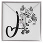 Botanical Monogram J - Alluring Beauty Necklace