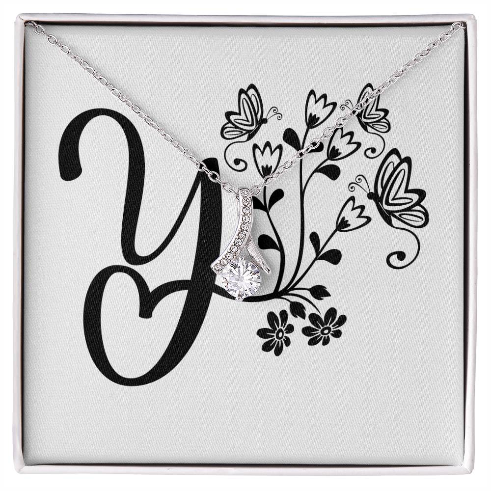 Botanical Monogram Y - Alluring Beauty Necklace