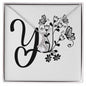 Botanical Monogram Y - Alluring Beauty Necklace