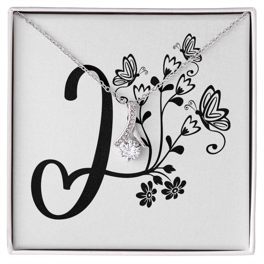 Botanical Monogram I - Alluring Beauty Necklace