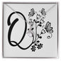 Botanical Monogram Q - Alluring Beauty Necklace