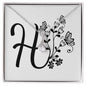 Botanical Monogram H - Alluring Beauty Necklace