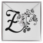 Botanical Monogram Z - Alluring Beauty Necklace