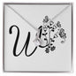 Botanical Monogram W - Alluring Beauty Necklace