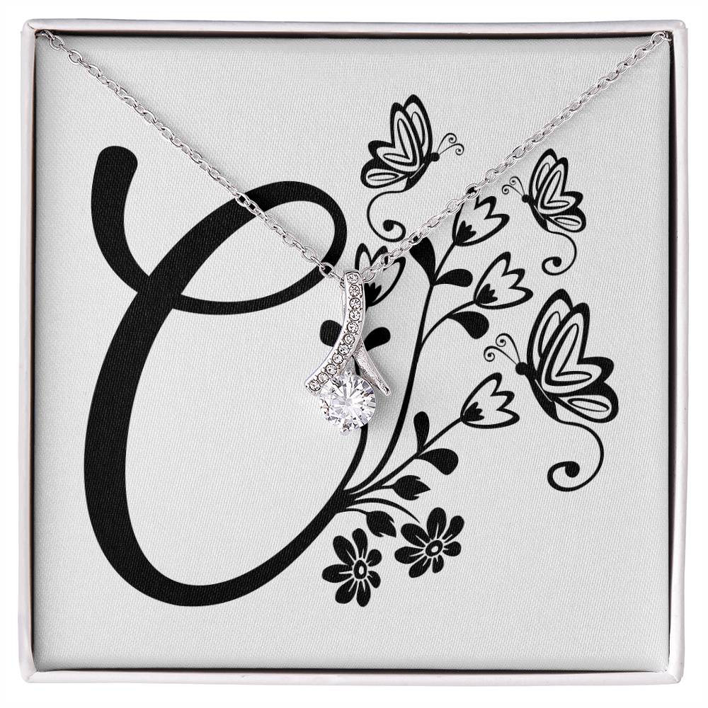 Botanical Monogram C - Alluring Beauty Necklace