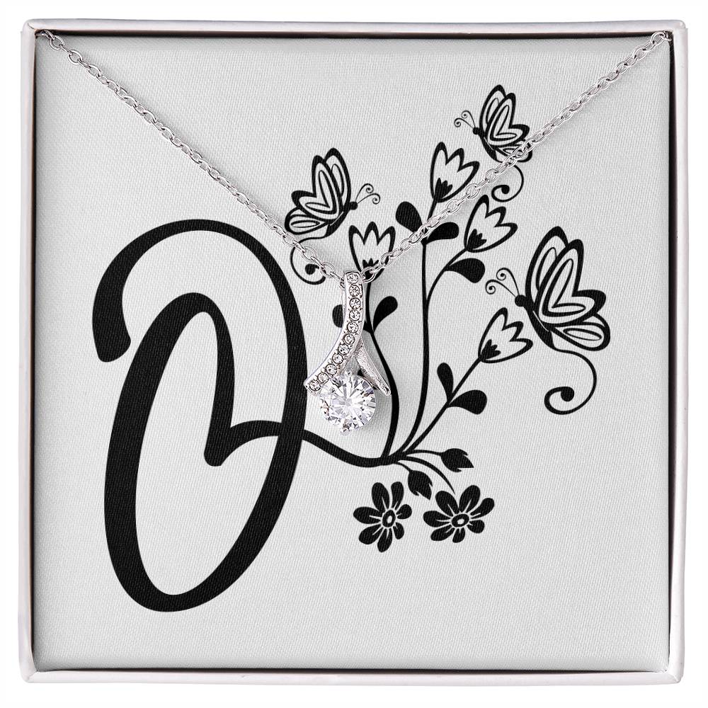 Botanical Monogram O - Alluring Beauty Necklace
