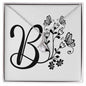 Botanical Monogram B - Alluring Beauty Necklace