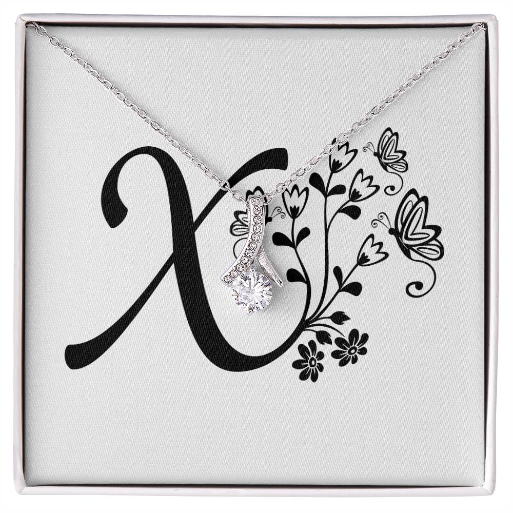 Botanical Monogram X - Alluring Beauty Necklace