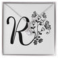 Botanical Monogram R - Alluring Beauty Necklace