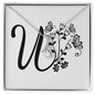 Botanical Monogram U - Alluring Beauty Necklace