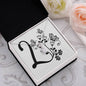 Botanical Monogram L - Alluring Beauty Necklace