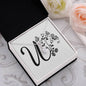 Botanical Monogram U - Alluring Beauty Necklace