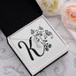 Botanical Monogram K - Alluring Beauty Necklace
