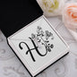Botanical Monogram H - Alluring Beauty Necklace