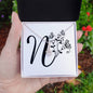 Botanical Monogram N - Alluring Beauty Necklace