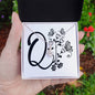 Botanical Monogram Q - Alluring Beauty Necklace