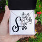 Botanical Monogram S - Alluring Beauty Necklace