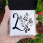 Botanical Monogram L - Alluring Beauty Necklace