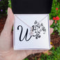 Botanical Monogram W - Alluring Beauty Necklace