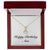 Happy Birthday Ana - 18K Yellow Gold Finish Alluring Beauty Necklace With Mahogany Style Luxury Box