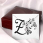 Botanical Monogram Z - Alluring Beauty Necklace With Mahogany Style Luxury Box